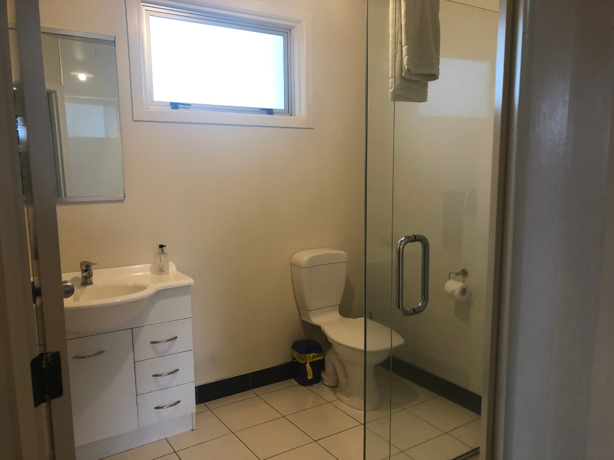 Bathroom In Corporate Studio At Mount View Motel In Hawera Of South Taranaki NZ