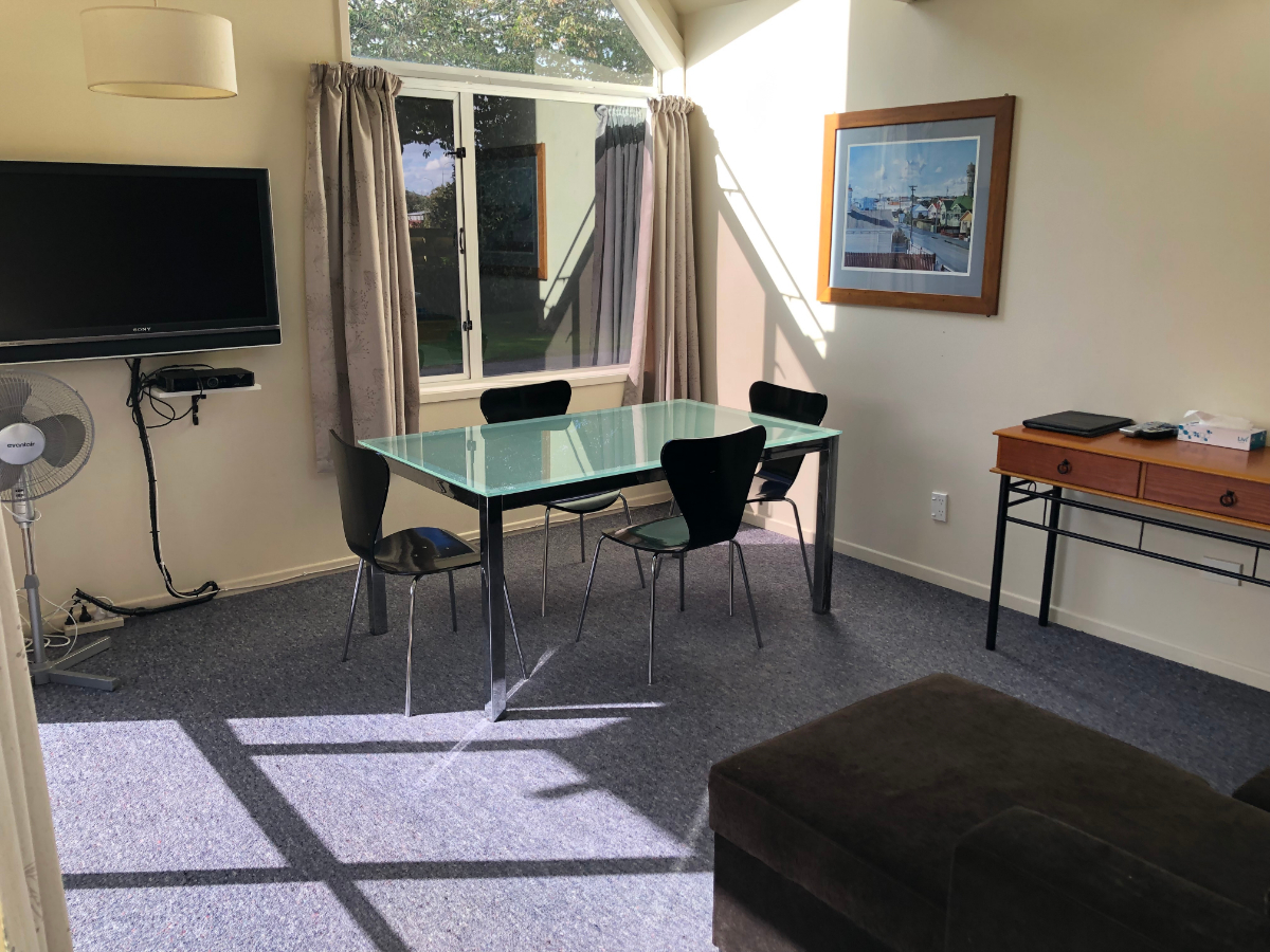 Lounge And Dining Area In 2 BD Apartment At Mount View Motel In Hawera Of South Taranaki NZ